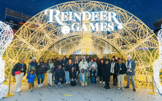 Enchant Christmas and LINK Strategic Partners gave Academy students a behind the scenes look at putting together the annual holiday wonderland at Nationals Park.
