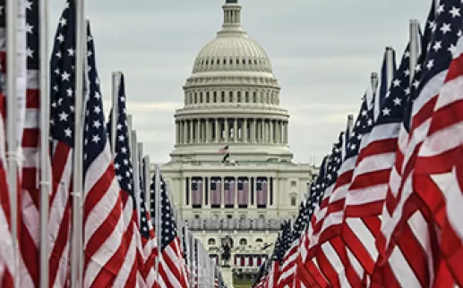 U.S. Capitol during Inauguration Day