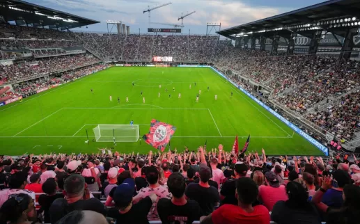 Audi Field during a DC United Game