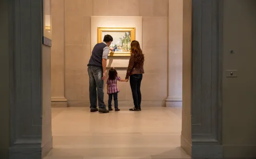 Family at the Smithsonian Freer|Sackler Galleries on the National Mall - Free museums in Washington, DC