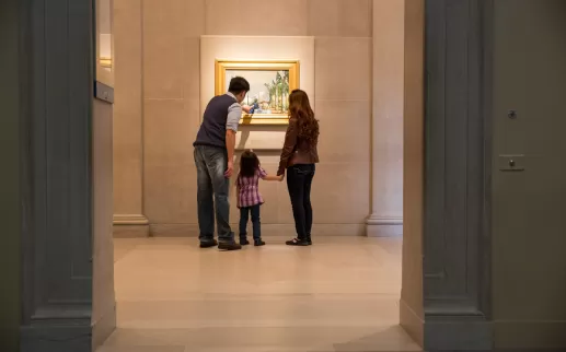Famiglia allo Smithsonian Freer|Sackler Galleries sul National Mall - Musei gratuiti a Washington, DC