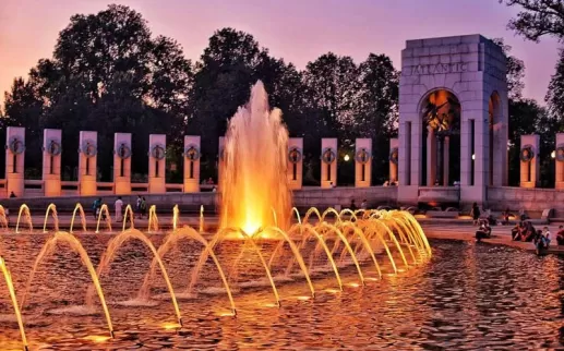 @marcus_ww - Summer sunset at the World War II Memorial - Things to do in Washington, DC
