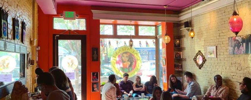 Guests at Calabash Tea and Tonic - Black-owned cafe in Washington, DC