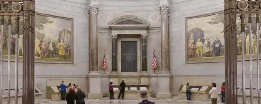 국립 문서 보관소 건물 및 박물관-무료 워싱턴 DC 헌법 박물관, 독립 선언문 및 권리 장전