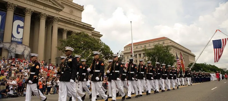 Desfile do dia do memorial nacional