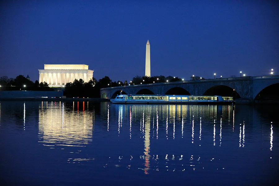 City Cruise at night in Washington DC