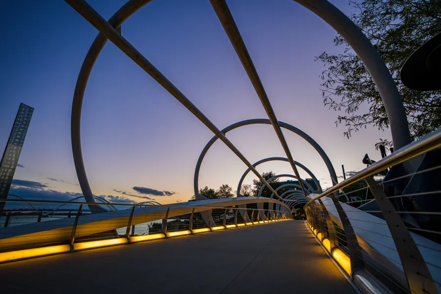 Small Bridge at sunset 