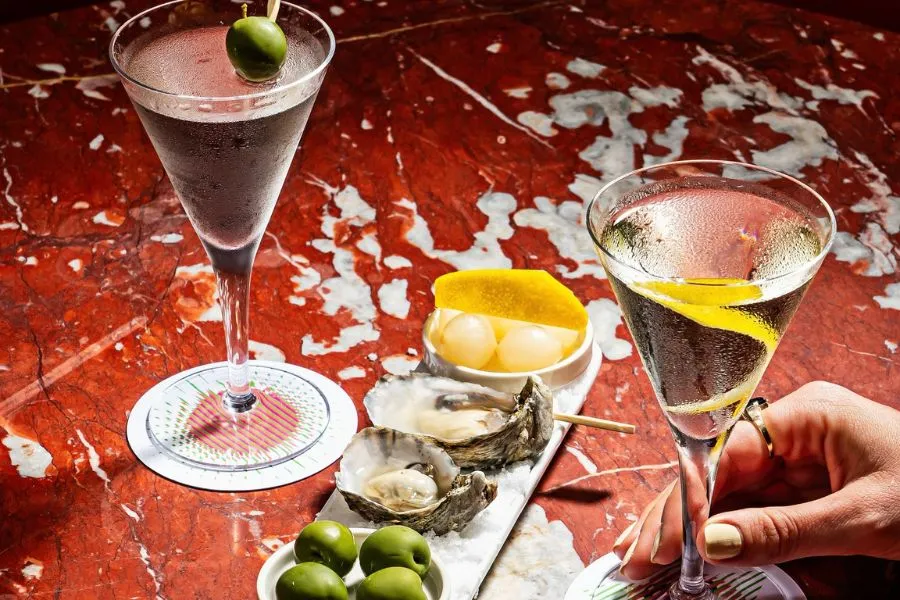 Silver Service Martini at Silver Lyan