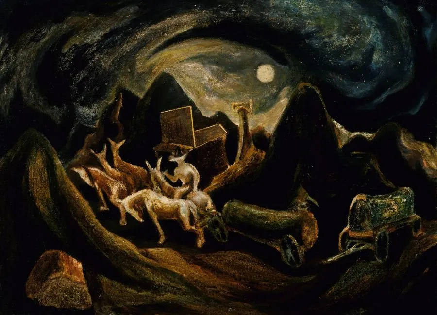 'Going West' by Jackson Pollock at the Smithsonian American Art Museum