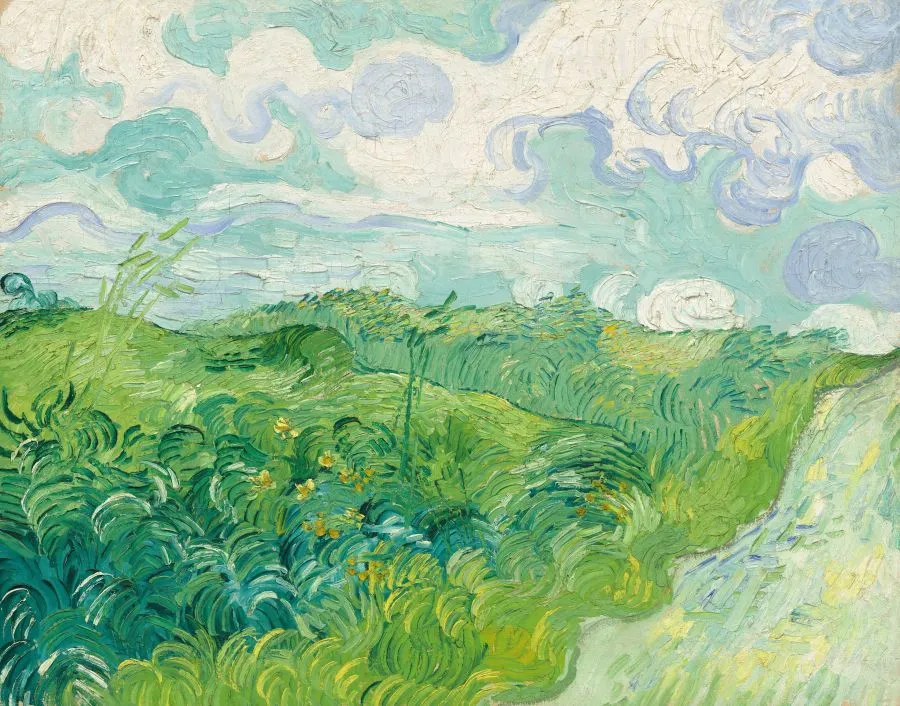 'Green Wheat Fields, Auvers' by Vincent Van Gogh at the National Gallery of Art