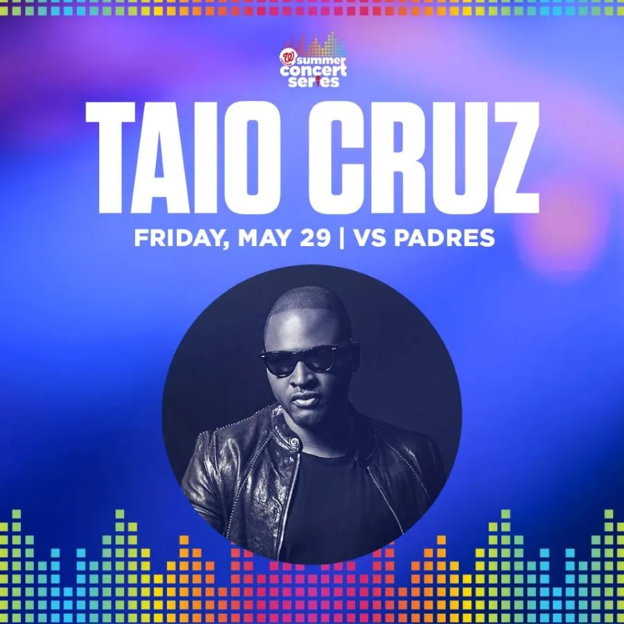 Taio Cruz at Nationals Park