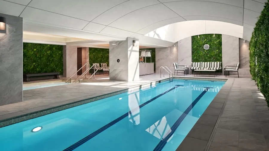 Indoor pool at the Four Seasons Hotel