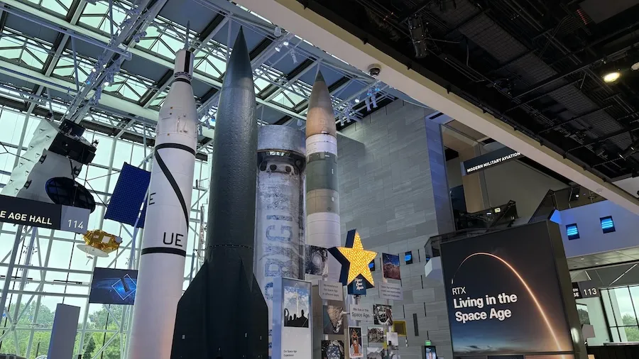 Museum rockets and capsules on display the National Air & Space Museum