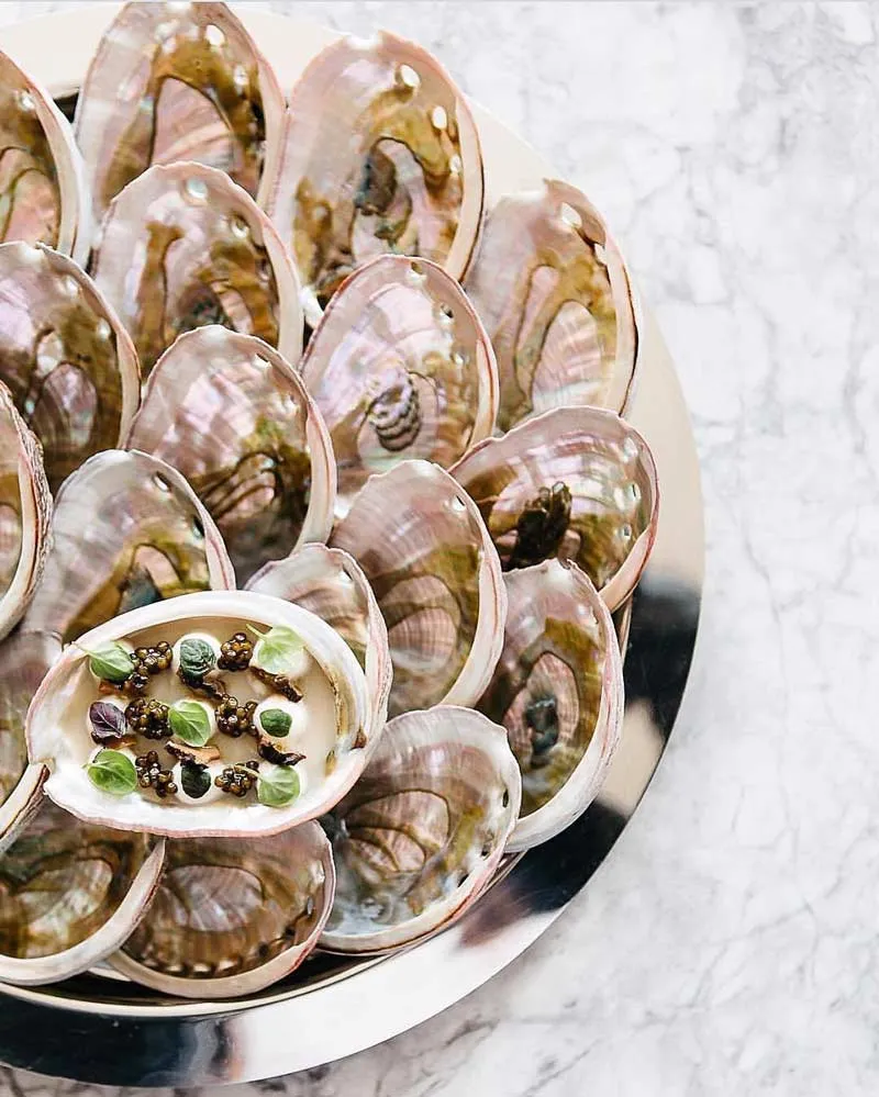 @annameyerphoto - Ornate dish from Aaron Silverman's Pineapple and Pearls - Michelin-starred restaurant in Washington, DC