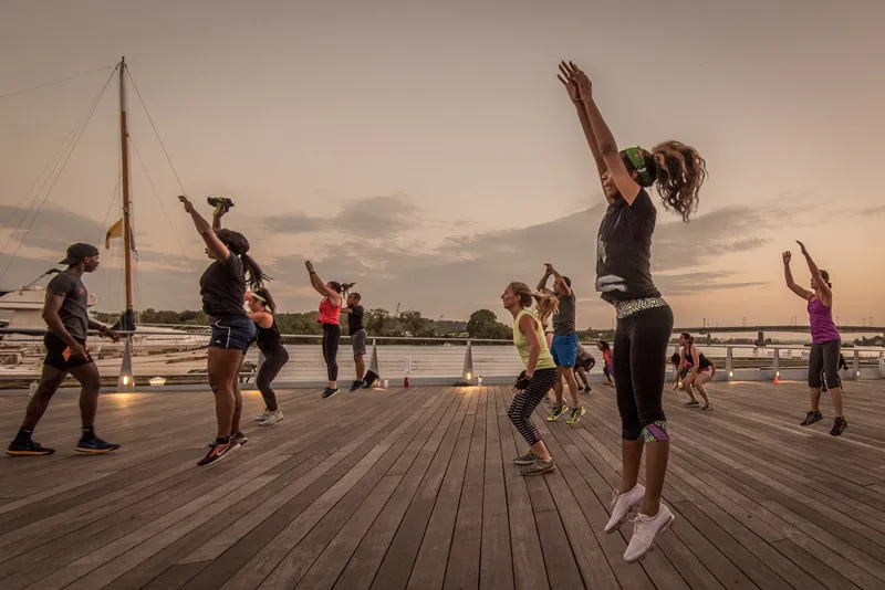Outdoor fitness on the Capitol Riverfront - Free outdoor activities in Washington, DC