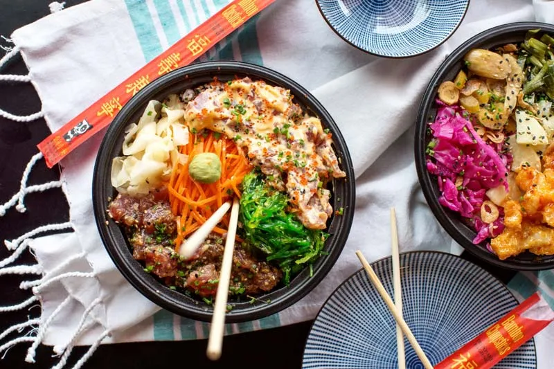 Poke bowl at The District Fishwife in Union Market - The best food at DC's Union Market