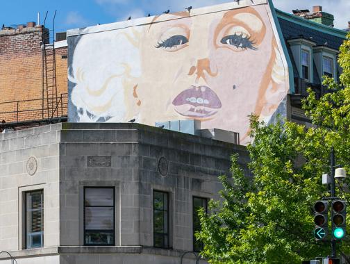 Woodley Park Marilyn Monroe murale
