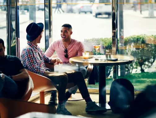Couple at Bar Dupont in Dupont Circle, Washington DC
