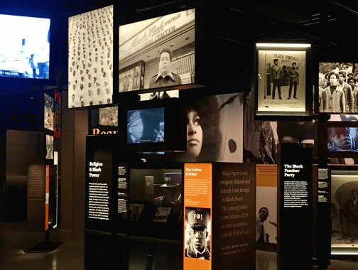 All'interno del Museo Nazionale di Storia e Cultura afroamericana
