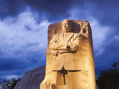 Mémorial de Martin Luther King Jr. la nuit