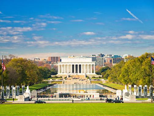 Lincoln Memorial e piscina riflettente