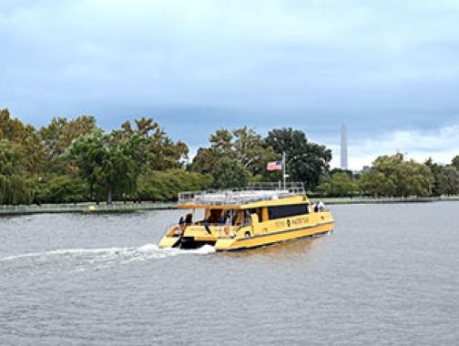 DC Water Taxi on River