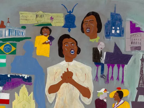 Artwork from Fighters for Freedom: William H. Johnson Picturing Justice