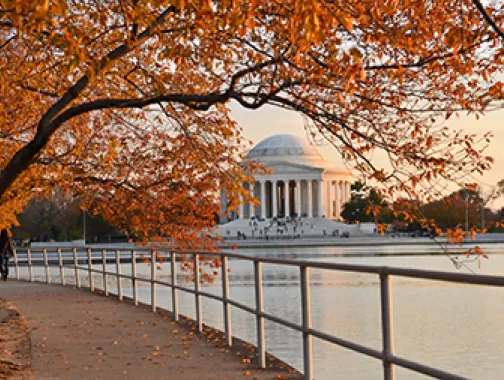 Jefferson Memorial in Fall
