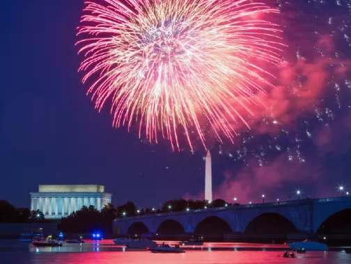 Fireworks over National Mall