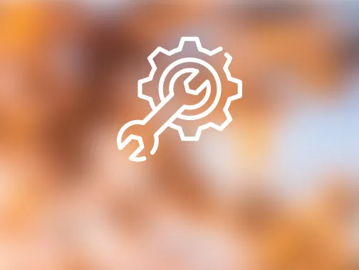 An icon of a wrench inside a gear represents technical tours.