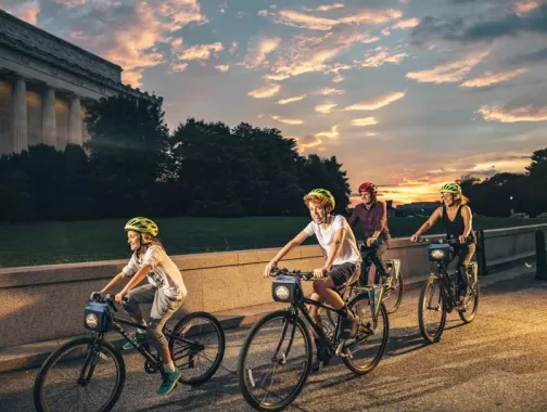 Excursão familiar de bicicleta e rolo no National Mall - passeios e atividades para toda a família em Washington, DC