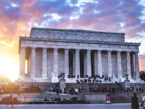 @willian.avila - 林肯纪念堂的日落 - 华盛顿特区最热门的拍照地点