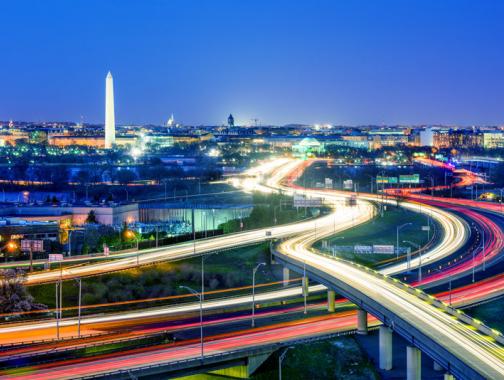 Washington, DC Skyline at Night - The Capital of the United States of America
