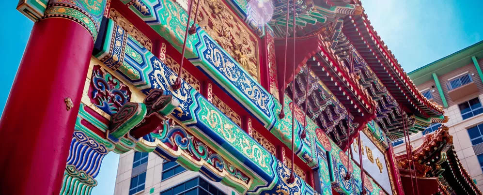 Arco ubicado en el barrio de Chinatown