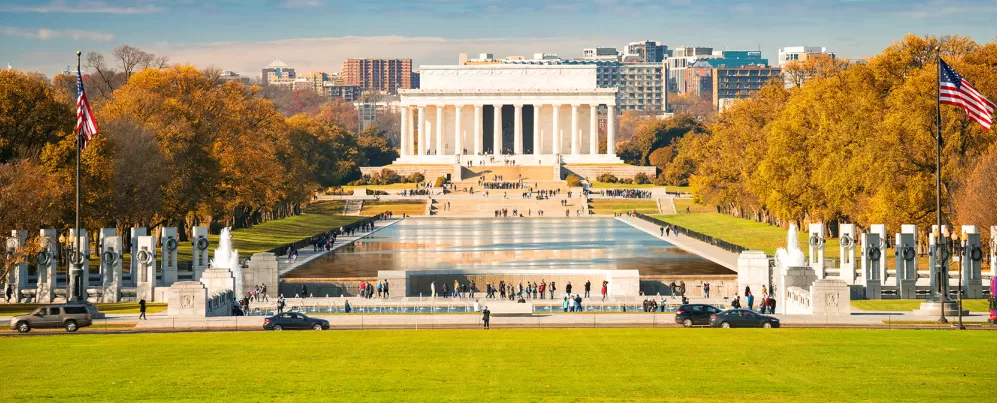 Lincoln Memorial durante el otoño