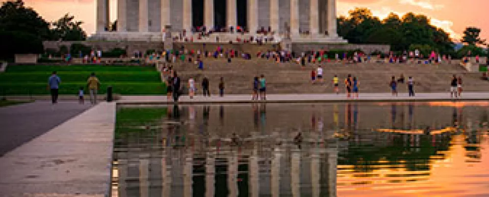Lincoln Memorial durante el verano