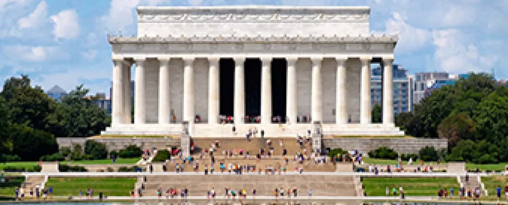 Monumento a Lincoln en verano