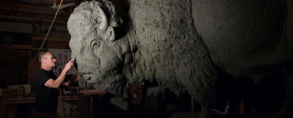 'Bronze Bison' im Nationalen Naturkundemuseum