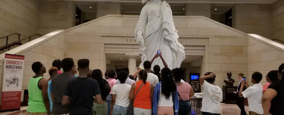 Visite sur le terrain du rite de passage de l'American Experience Foundation à Washington, DC