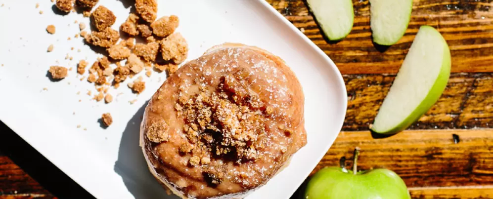 Donut Streusel com Maçã Sabor Outono no Distrito Donut - Sabores Outono em Washington, DC