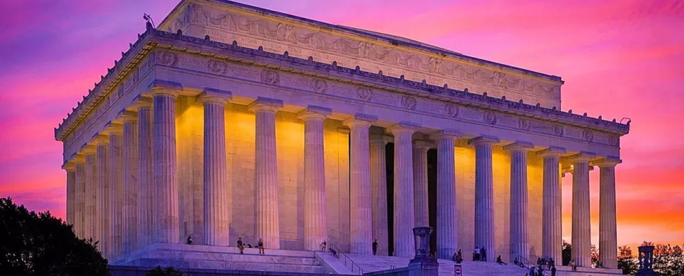 Lincoln Memorial Coucher de soleil