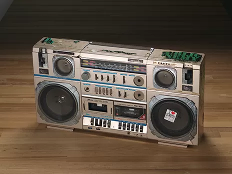 Chuck D's boombox at National Museum of African American History and Culture