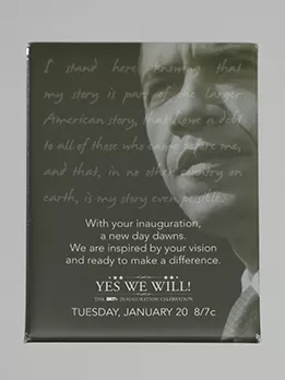 미국 흑인 역사 문화 박물관에서 오바마 취임식 초대