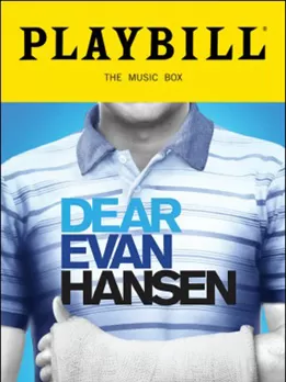 "Lieber Evan Hansen" Playbill