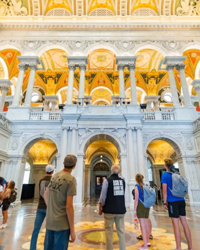 Library of Congress with people