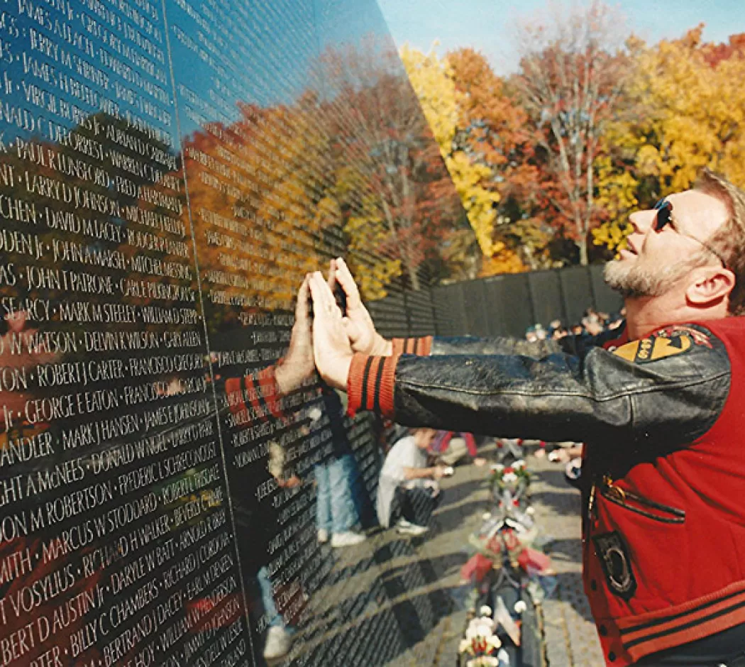 Memoriale dei veterani del Vietnam il giorno dei veterani - Washington, DC